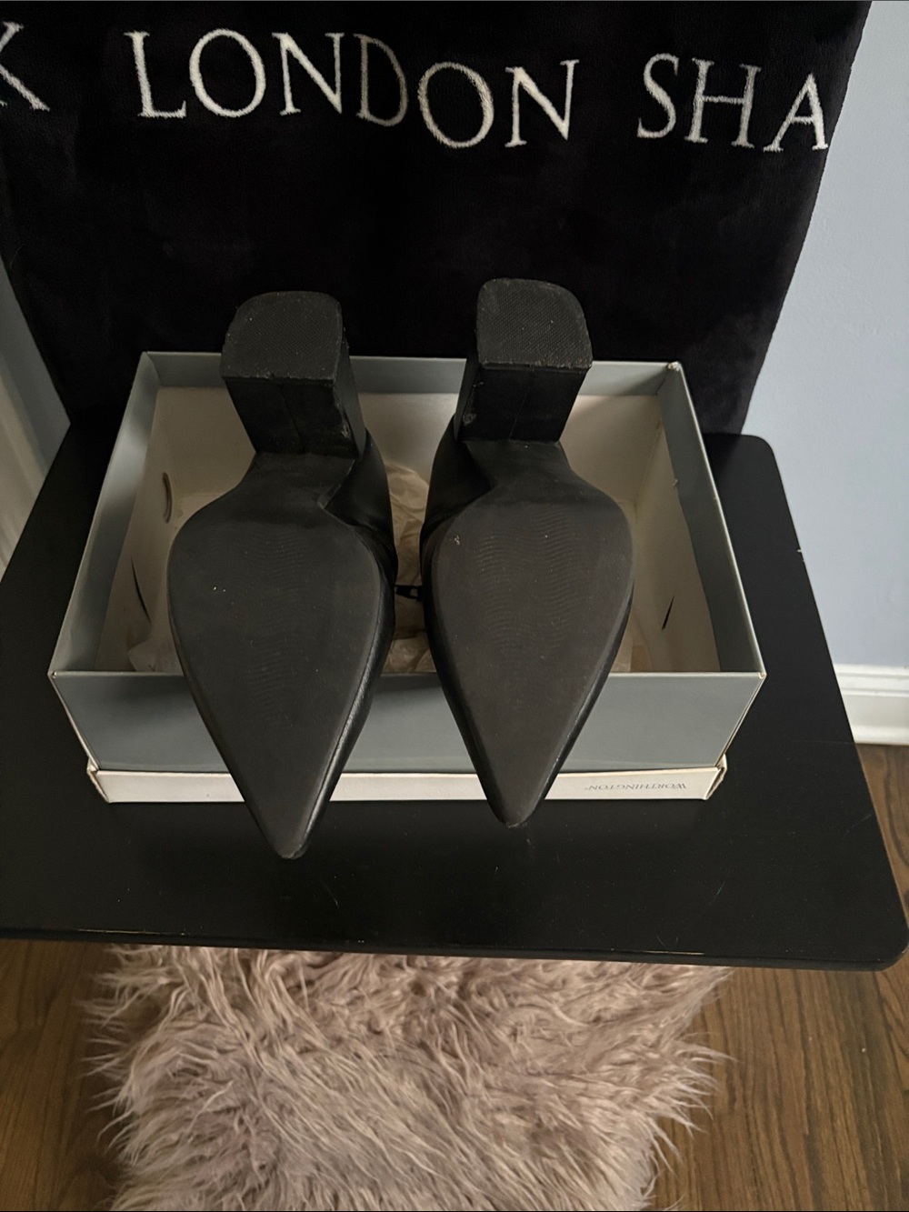 Worthington Black Pointed Toe Ankle Booties - Picture 5 of 5